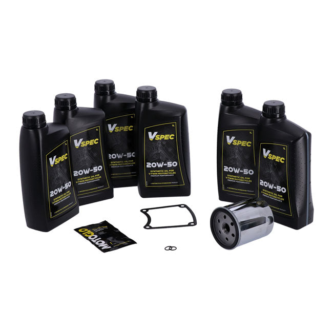 MCS, ''Big Oil'' service kit Full synthetic Chrome filter