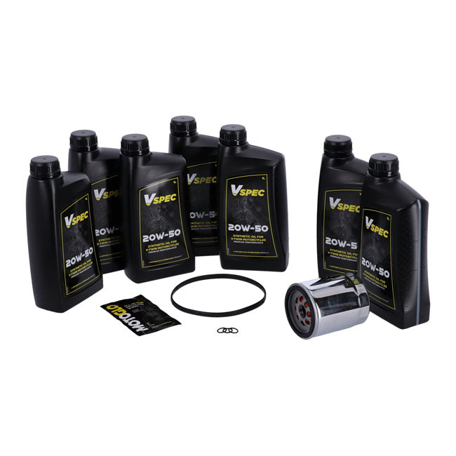 MCS, ''Big Oil'' service kit Full synthetic Chrome filter