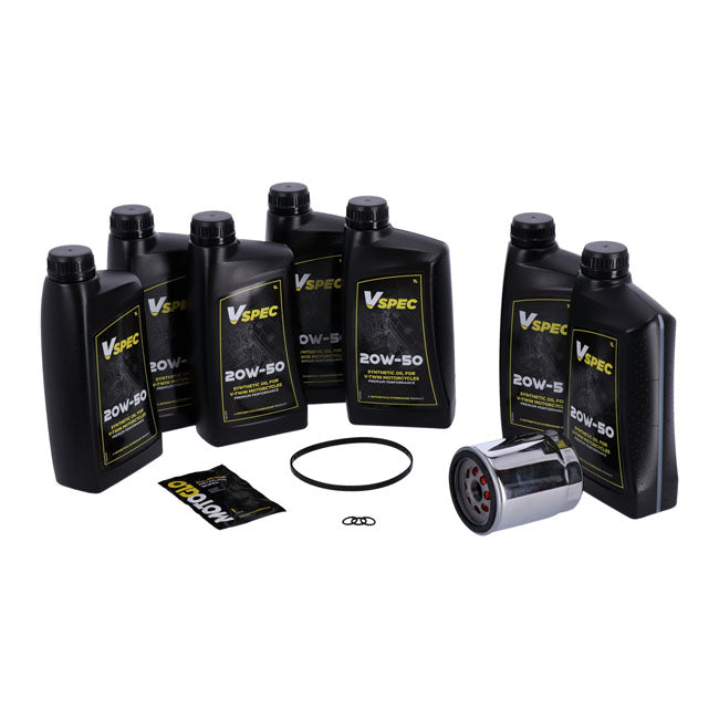 MCS, ''Big Oil'' service kit Full synthetic Chrome filter