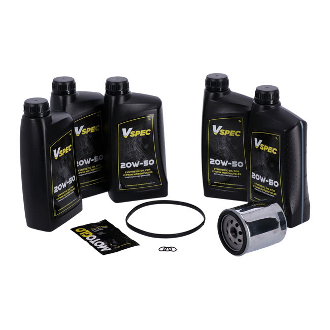 MCS, ''Big Oil'' service kit Full synthetic Chrome filter