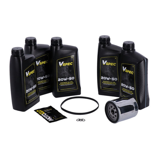 MCS, ''Big Oil'' service kit Full synthetic Chrome filter