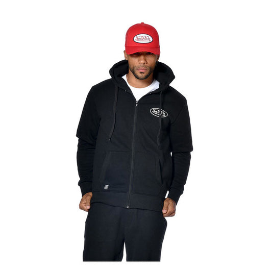 Von Dutch Logo zip hoodie
