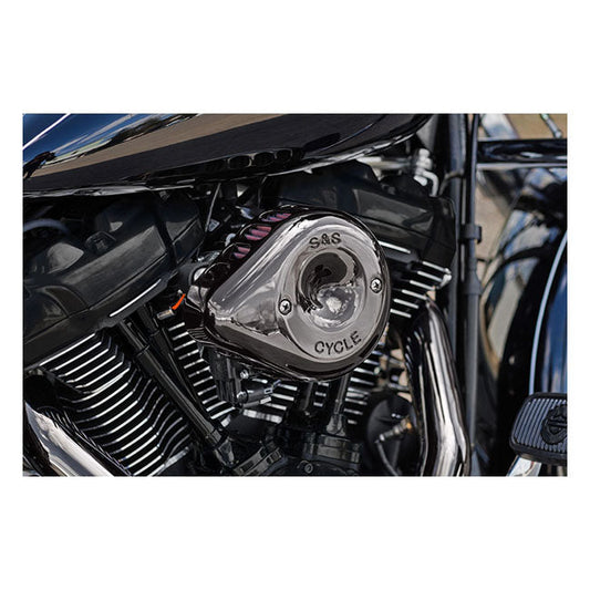 S&S, Stealth Mini Teardrop cover. Lava Chrome