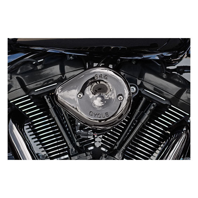 S&S, Stealth Mini Teardrop cover. Lava Chrome