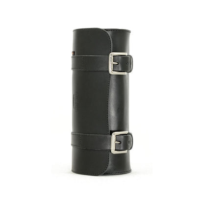 Longride, genuine leather tool roll 4L. Smooth black