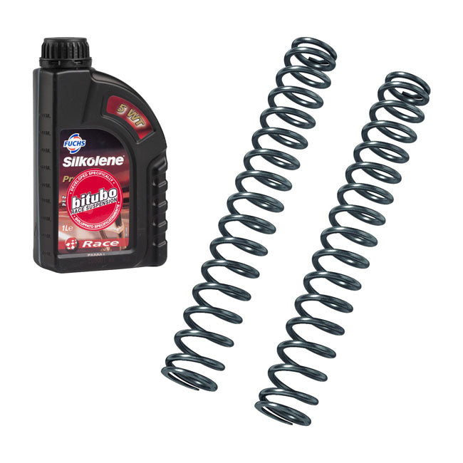 *2 WEEKS EXTRA TRANSIT TIME* Bitubo, fork spring kit Breakout. K=0.75 + 2 lt. oil