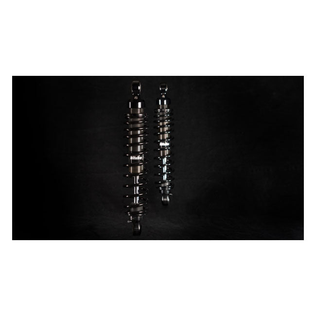 *2 WEEKS EXTRA TRANSIT TIME* Bitubo, WME dual shock absorber set. Black. 321mm