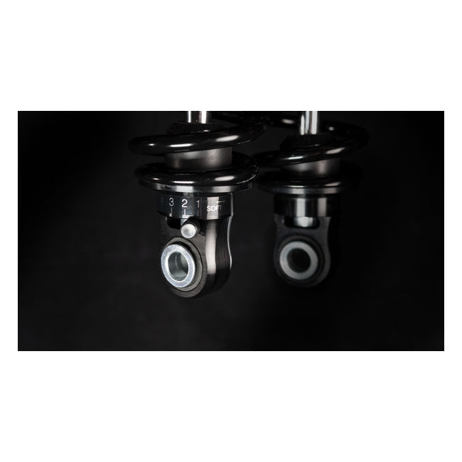 *2 WEEKS EXTRA TRANSIT TIME* Bitubo, WME dual shock absorber set. Black. 321mm