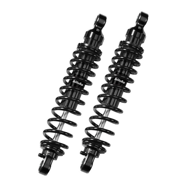 *2 WEEKS EXTRA TRANSIT TIME* Bitubo, WME dual shock absorber set. Black. 321mm