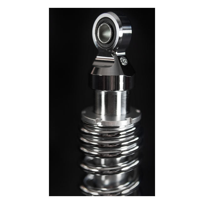 Bitubo, WME dual shock absorber set. Chrome. 336mm