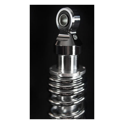 Bitubo, WME dual shock absorber set. Chrome. 336mm