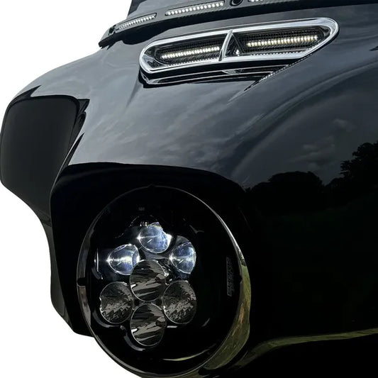 Custom Dynamics Shark Demon LED Headlight Kit for Previous Gen Street Glide
