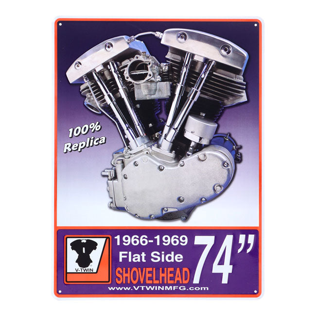 V-Twin Mfg, motor plaque V-Twin engine models