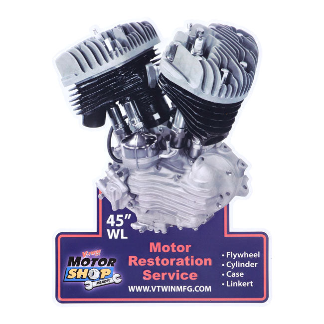 V-Twin Mfg, motor plaque V-Twin engine models