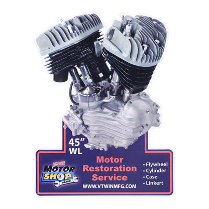 V-Twin Mfg, motor plaque V-Twin engine models