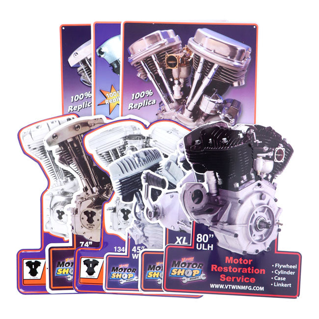 V-Twin Mfg, motor plaque V-Twin engine models