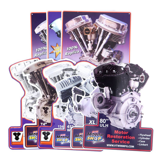 V-Twin Mfg, motor plaque V-Twin engine models