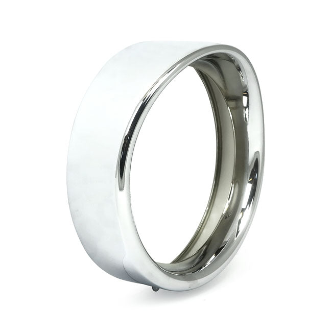 Recessed trim ring with visor 7" headlamp