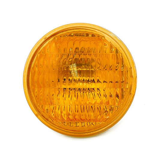 4-1/2" 35w 12v sealed beam unit. Fluted amber lens