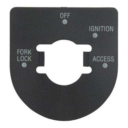 Ignition switch decal
