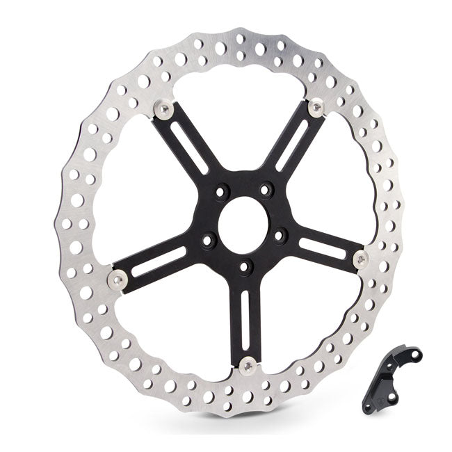 Arlen Ness, 15" Jagged front Big Brake rotor kit Left side