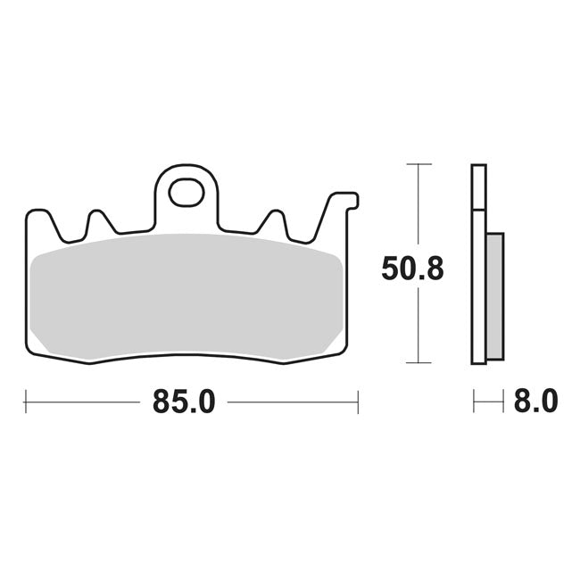 SBS, brake pads Street Excel Sinter
