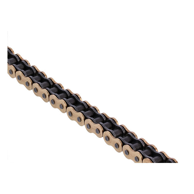 Tsubaki, 530 RQ2 X-ring chain. Gold. 100 links