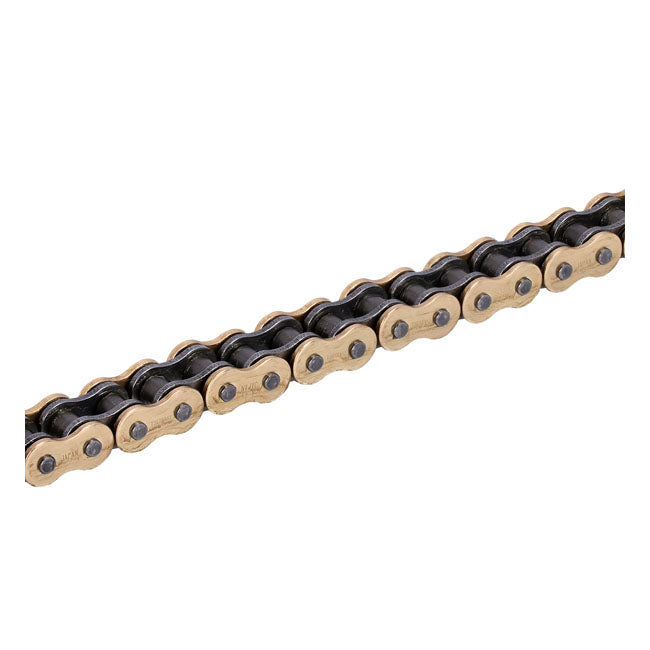 Tsubaki, 530 RQ2 X-ring chain. Gold. 100 links