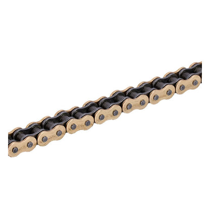 Tsubaki, 530 RQ2 X-ring chain. Gold. 100 links