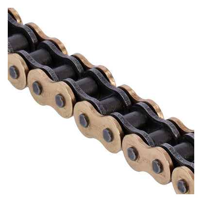 Tsubaki, 530 RQ2 X-ring chain. Gold. 100 links