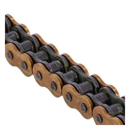 Tsubaki, 530 RQ2 X-ring chain. Gold. 118 links