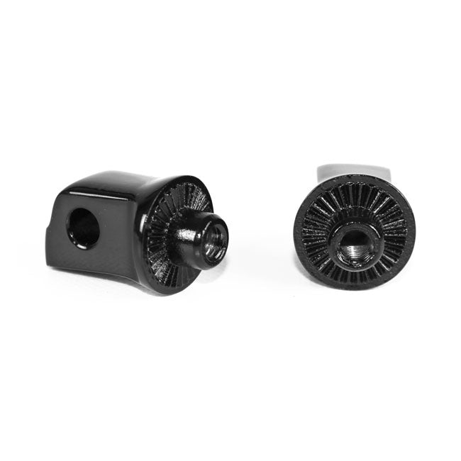 Kodlin, splined passenger peg adapter. Black