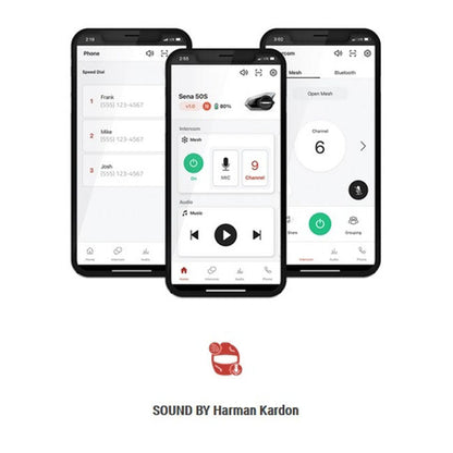 *24H EXTRA TRANSIT TIME* Sena 50S Mesh Sound by Harman Kardon dual