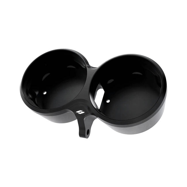Kraus, Low Rider S Twin Gauge Bucket. Black