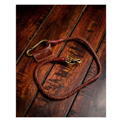 Trip Machine Braided key chain cherry red