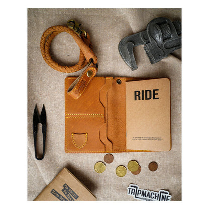 Trip Machine Explorer wallet vintage tan