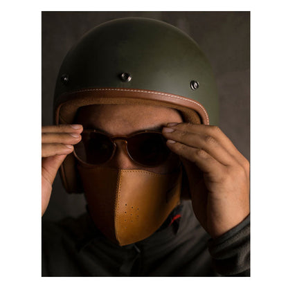 Trip Machine Face mask vintage tan