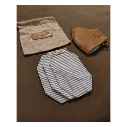 Trip Machine Face mask vintage tan