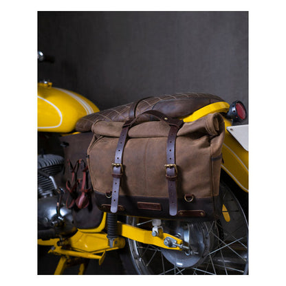 Trip Machine, Outlaw saddlebag. Tobacco brown