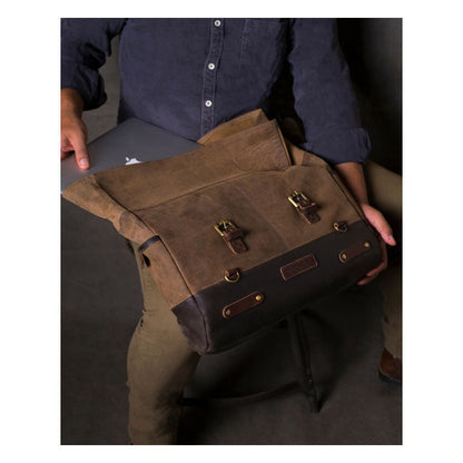 Trip Machine, Outlaw saddlebag. Tobacco brown