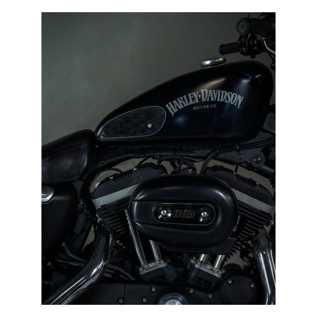 Trip Machine, Mini Diamond tank pads. Black suede