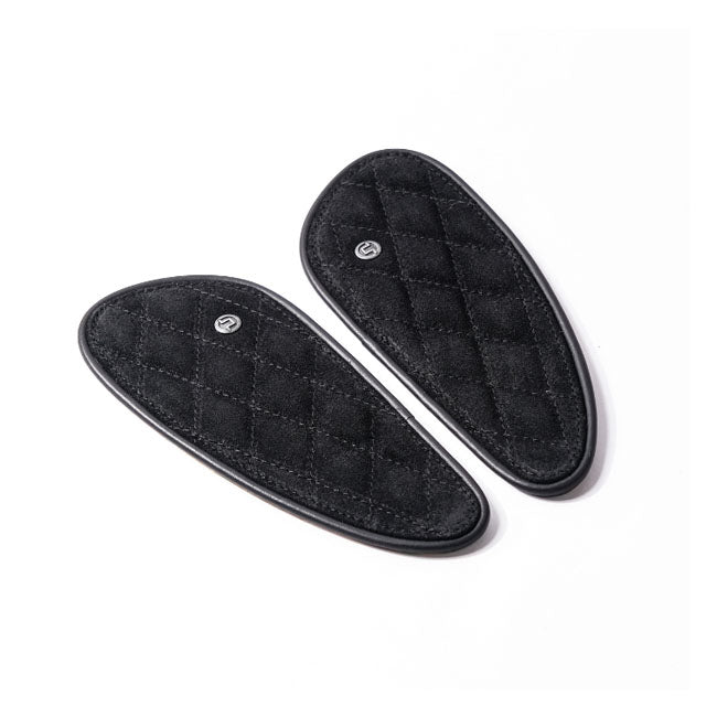 Trip Machine, Mini Diamond tank pads. Black suede