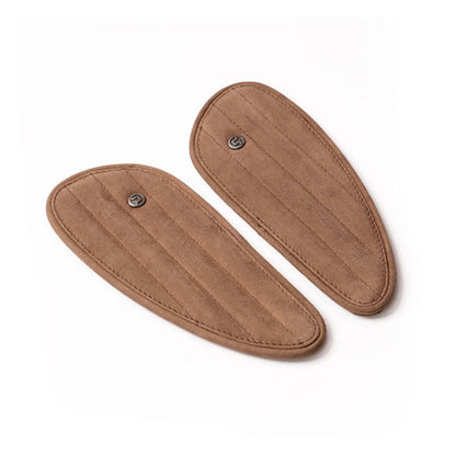 Trip Machine, Mini Classic leather tank pads. Tobacco