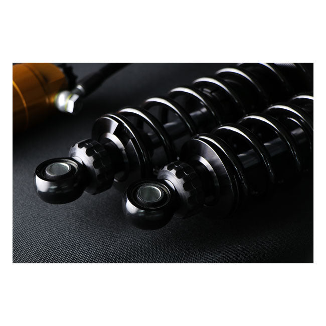 Öhlins, STX36 Blackline rear shocks golden reservoir. 12"