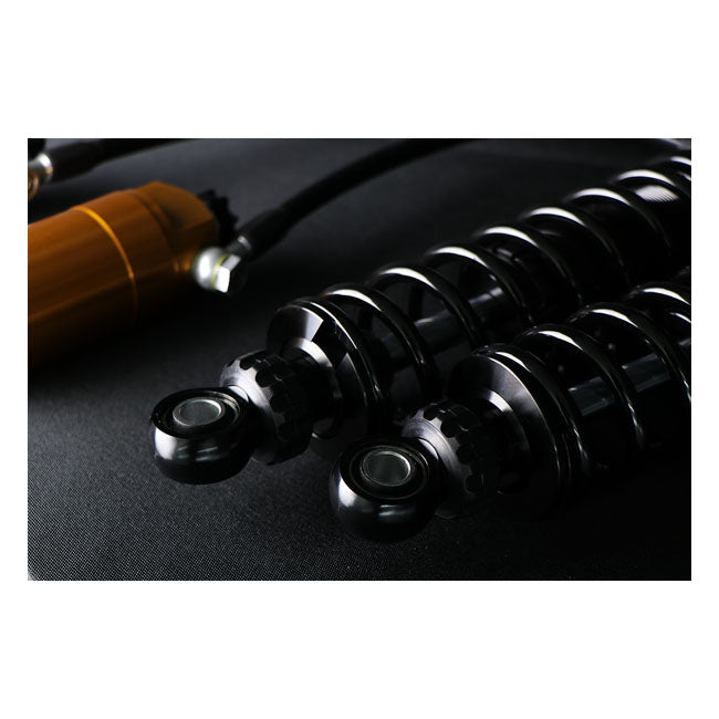 Öhlins, STX36 Blackline rear shocks golden reservoir. 12"