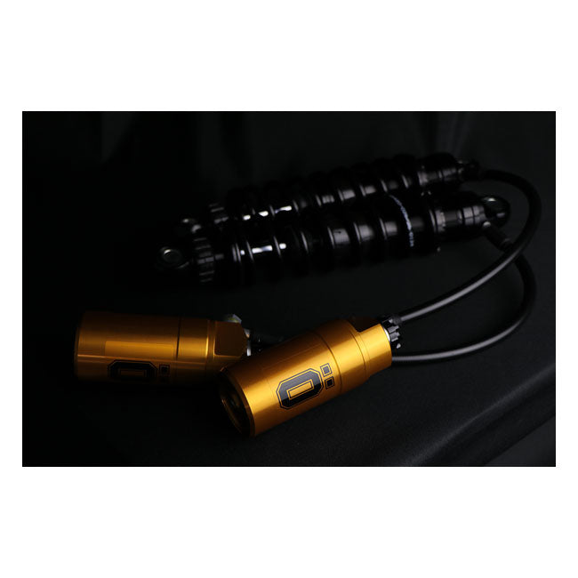Öhlins, STX36 Blackline rear shocks golden reservoir. 12"