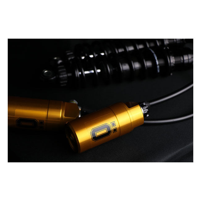Öhlins, STX36 Blackline rear shocks golden reservoir. 12"
