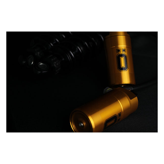 Öhlins, STX36 Blackline rear shocks golden reservoir. 12"