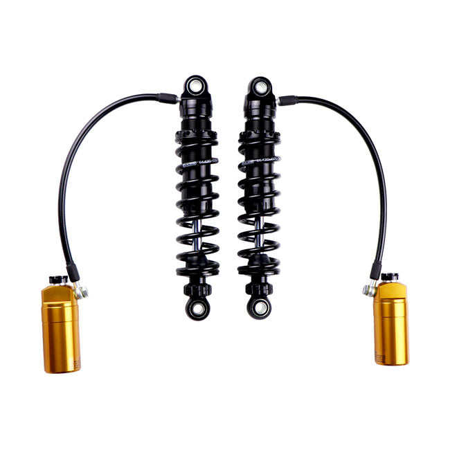 Öhlins, STX36 Blackline rear shocks golden reservoir. 12"