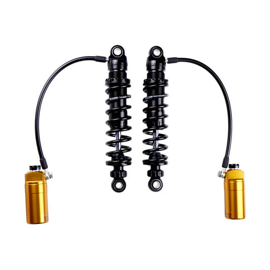 Öhlins, STX36 Blackline rear shocks golden reservoir. 12"